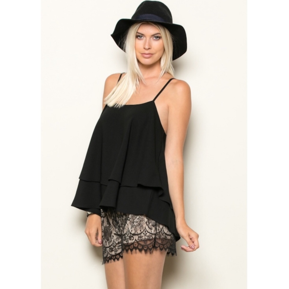 A SHAPPE | White Layered Tank - Picture 6 of 6